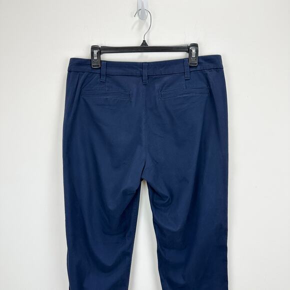 J.Crew Petite High Rise Girlfriend Chino Pant Navy Classic Preppy US 10 P NWT - Picture 10 of 13